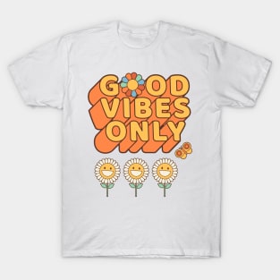 Sunflower Power, Good Vibes Only T-Shirt